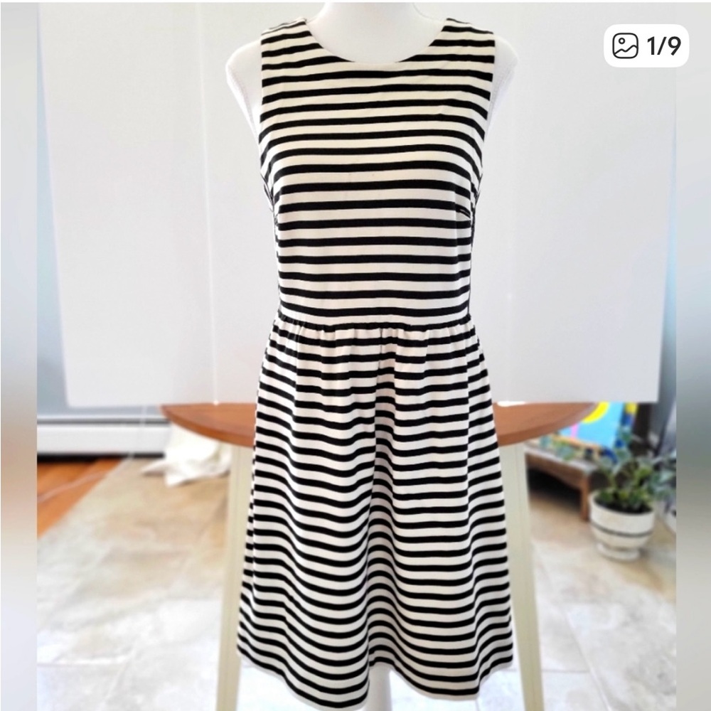 Madewell Striped Black and White Dress